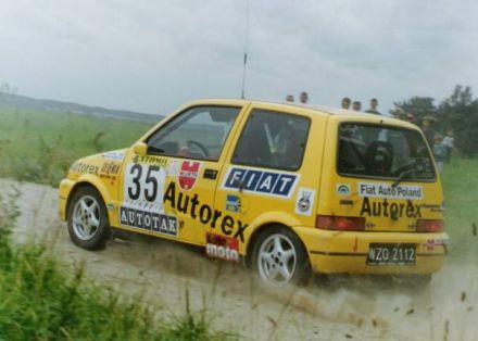 Jacek Sikora i Marek Kaczmarek - Fiat Cinquecento Sporting.
